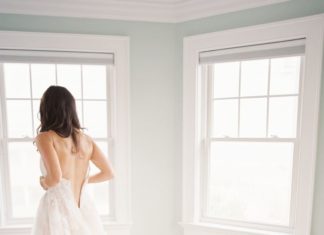 Beautiful Brand Wedding Dresses : Getting ready for her big day in a Monique Lhuillier wedding gown: www.stylemepr…