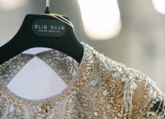 Beautiful Brand Wedding Dresses : Gold beaded Elie Saab wedding dress: www.stylemepretty… Photography: Greg Finc…