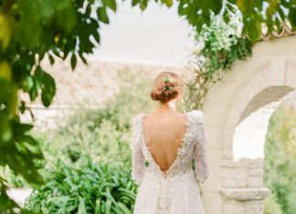 Beautiful Brand Wedding Dresses : Grecian winter elegant wedding dress: www.stylemepretty… Photography: Adrian W…