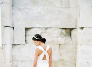 Beautiful Brand Wedding Dresses : Greek-inspired Parthenis wedding dress: www.stylemepretty… Photography: Sotiri…