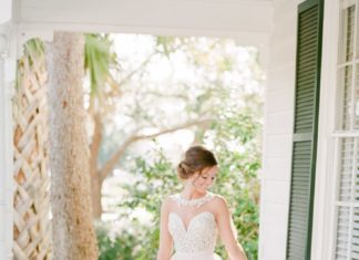 Beautiful Brand Wedding Dresses : Illusion long sleeve Martina Liana ballgown: Photography: The Happy Bloom – www….