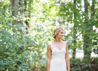 Beautiful Brand Wedding Dresses : Illusion neckline Liancarlo wedding dress: www.stylemepretty… Photography: Chr…