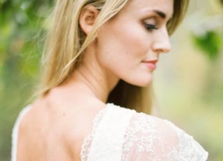 Beautiful Brand Wedding Dresses : Lace butterfly sleeve wedding dress: www.stylemepretty… Photography: Rebecca H…