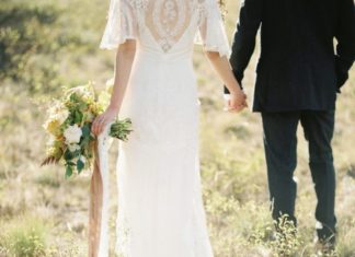 Beautiful Brand Wedding Dresses : Lace Claire Pettibone wedding dress: www.stylemepretty… Photography: Jeremiah …