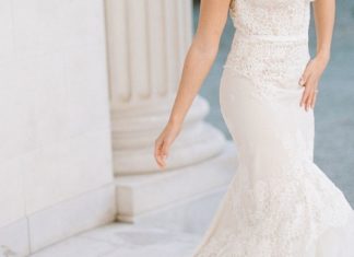 Beautiful Brand Wedding Dresses : Lace Inbal Dror wedding gown: Photography : Rebecca Yale Photography Read More o…