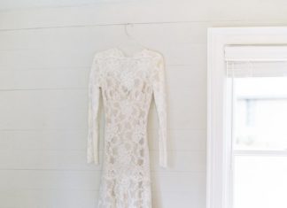Beautiful Brand Wedding Dresses : Lace long sleeve Claire Pettibone wedding dress: Photography : Lauren Fair Photo…