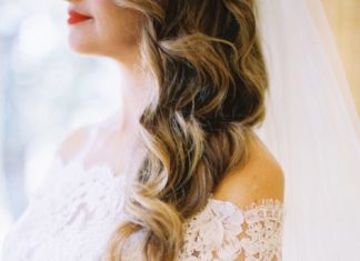 Beautiful Brand Wedding Dresses : Off-the-shoulder lace wedding gown: Photography : Jessica Burke Read More on SMP…