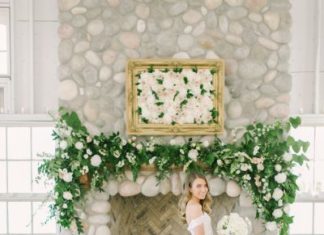 Beautiful Brand Wedding Dresses : Off-the-shoulder long train Mark Zunino wedding dress: www.stylemepretty… Phot…