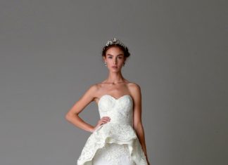 Beautiful Brand Wedding Dresses : Peplum Marchesa wedding gown: View entire slideshow: The+Best+Wedding+Dress+Silh…