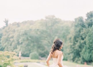 Beautiful Brand Wedding Dresses : Pretty in pink wedding dress: Elegant Cranbrook Gardens & Art Museum Wedding – w…