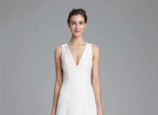 Beautiful Brand Wedding Dresses : Simple silhouette with a sleek finish: Amsale Bridal Week Spring 2017 – www.styl…