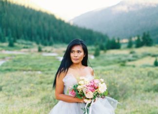 Beautiful Brand Wedding Dresses : Something blue wedding dress: www.stylemepretty… Photography: Kristin Sweeting…