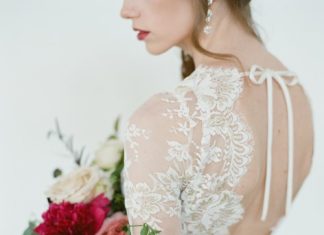 Beautiful Brand Wedding Dresses : Stunning long sleeve lace wedding dress: Photography : Almond Leaf Studios Read …