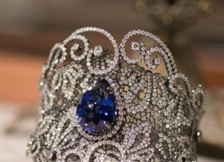 Best Diamond Bracelets : Ortaea Jewellery. Striking @ortaealondon cuff featuring 17.30ct tanzanite surrou…