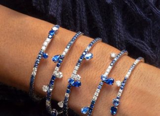 Best Diamond Bracelets : Tangled up in blue and I love it! Wrap me up in this gorgeous Crivelli official…