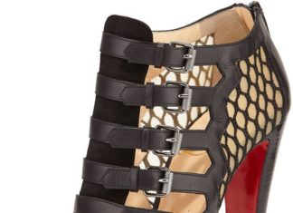 Best Women’s High Heels : Christian Louboutin Trotti Leather Open-Toe Red Sole Bootie, Black…