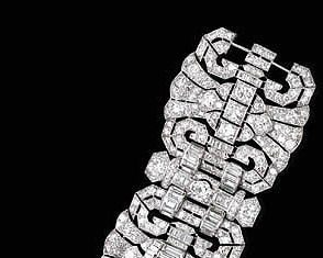 Diamond Bracelets : AN IMPRESSIVE DIAMOND BRACELET Designed as three wide circular, old mine, single…