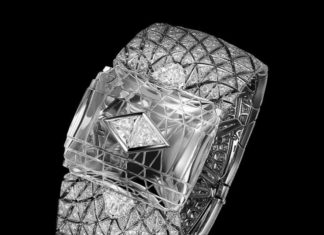 Diamond Bracelets : CARTIER. "Romanov" Bracelet – Platinum, carved rock Crystal motif, one…