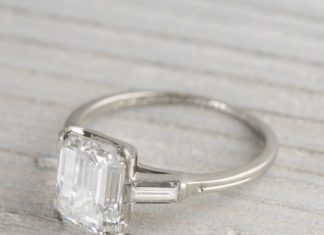 Diamond Rings : 2.43 Carat Vintage Tiffany & Co. Engagement Ring | Erstwhile Jewelry Co….