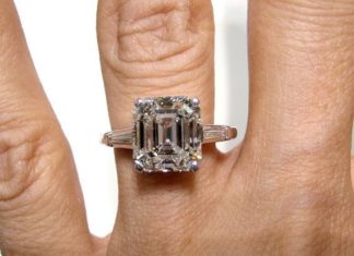 Diamond Rings : 340ct Emerald cut Diamond Engagement Ring in by TreasurlybyDima, $19500.00…