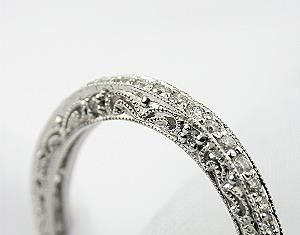 Diamond Rings : Antique Wedding Band…