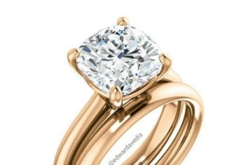 Diamond Rings : Cushion. Rose Gold….