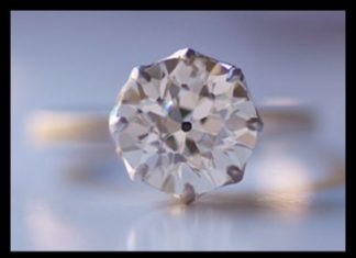 Diamond Rings : Grace Solitaire engagement ring by Erika Winters in platinum with a 2.16-carat o…