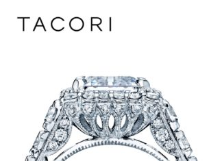 Diamond Rings : Hailing from the RoyalT Fancies collection, this stunning emerald cut Tacori eng…