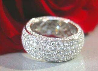 Diamond Rings : High-end Diamond Eternity Ring, 4,68 cts. g-vsi/vvsi WG18K – Find out: schmucktr…