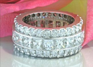 Diamond Rings : High-end Diamond Eternity Ring, 8,79 ct. G-SI – Visit: schmucktraeume.com – Like…
