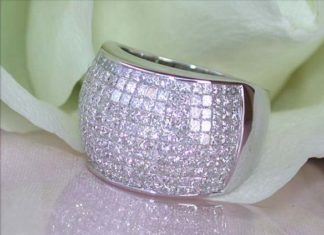 Diamond Rings : Huge Diamond Ring, 3,36 cts. g-si/vs, WG18K – Find out: schmucktraeume.com – Lik…