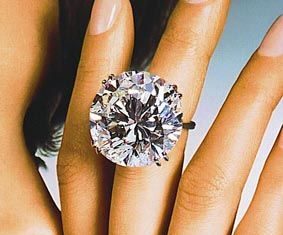 Diamond Rings : Miss Milliionairess & co. huge diamond wedding rings…