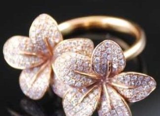 Diamond Rings : Pink Diamond flower Ring from incantato line, designer mia pezzi. 15000$ price t…