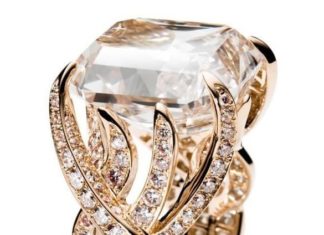 Diamond Rings : Rose gold ring…