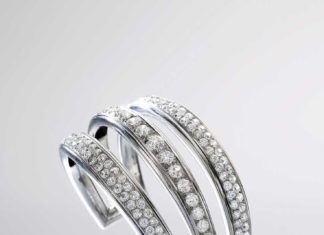 Diamond Rings : Suzanne Belperron diamond cuff Mon bracelet (estimate: CHF 37,000 – 50,000/$41,9…
