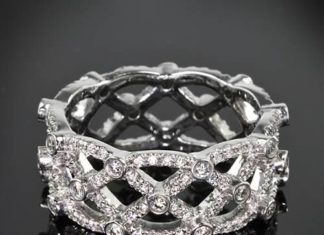 Diamond Rings : Verragio Eternal Lace Diamond Wedding Ring…