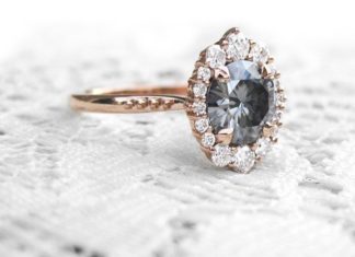 Engagement Rings & Wedding Rings : Grey Moissanite Engagement Rings To Obsess Over ~ in love with Kristin Coffin…