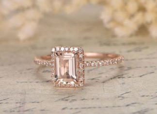 Engagement Rings & Wedding Rings : Morganite Engagement Rings Are Pretty In Pink ~ Handmade 14k Rose Gold 5×7 mm E…