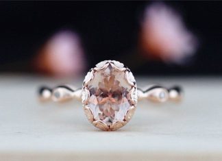 Engagement Rings & Wedding Rings : Morganite Engagement Rings Are Pretty In Pink ~ Handmade 14k Rose Gold 6×8 mm …