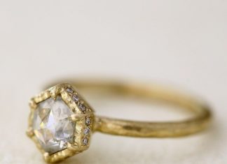 Engagement Rings & Wedding Rings : Stunning, Handcrafted Yasuko Azuma Engagement Rings ~ 0.86 ct Hexagon Light Gre…