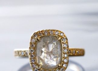 Engagement Rings & Wedding Rings : Stunning, Handcrafted Yasuko Azuma Engagement Rings ~ 1.75 ct Light Grey Diamond…