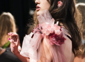 Fashion : Jane Kim at Marchesa SS18 at @nyfwofficial