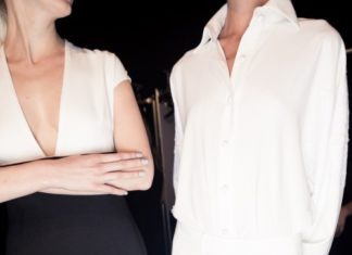 Fashion : the white details. BEHIND THE SCENES AT ZANG TOI SS18 #NYFW….