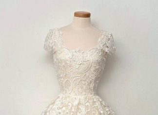 Short Wedding Dresses : Cute short cocktail or party wedding dress…