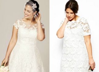 Short Wedding Dresses : Increíbles vestidos de novia para chicas plus size – Foto David's Bridal y …