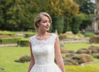 Short Wedding Dresses : Ivory & Co Tea Length Wedding Dress Roman Holiday…
