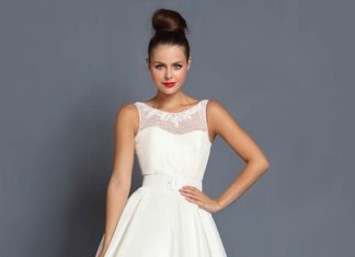 Short Wedding Dresses : Short, tea length and 1950s inspired wedding dresses by Cutting Edge Brides www….