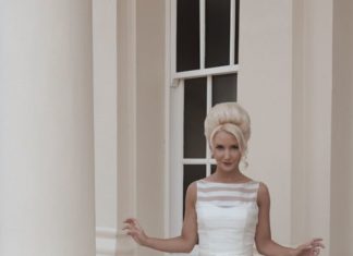 Short Wedding Dresses : Who knew stripes could look this bold?!…