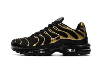 Sneakers – Women’s Fashion : 2017 NIKE AIR MAX PLUS TXT TN Requin Noir et Or…