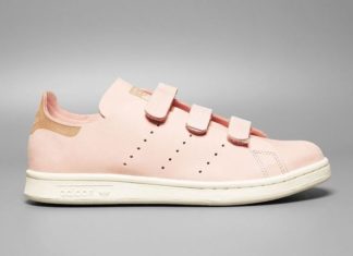 Sneakers – Women’s Fashion : adidas Stan Smith OP Pink Strap Footwear white midsole pink off-white solebox Bl…